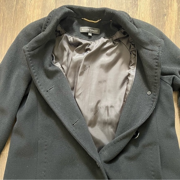 Ellen Tracy Women’s Black Wool Jacket 3 Button Up
Collared Long Sleeve Size M - Picture 11 of 15